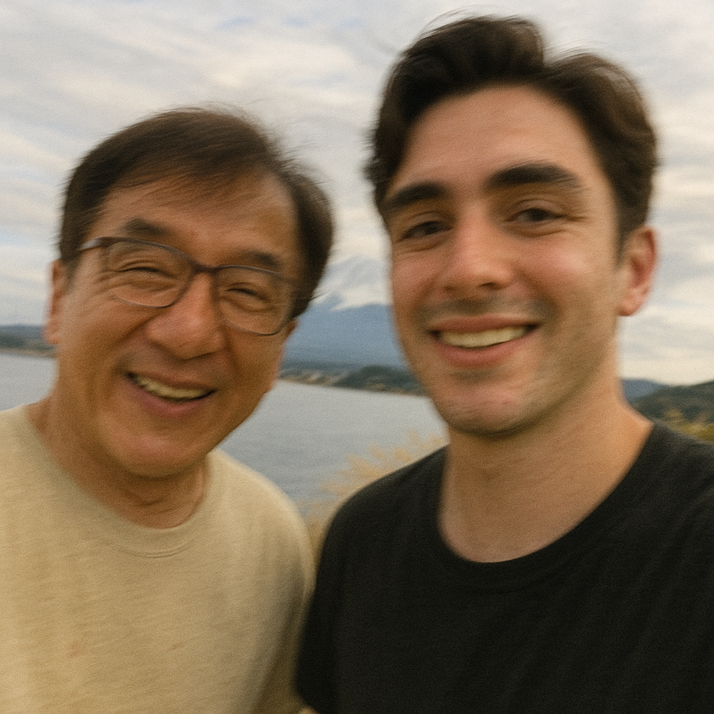 AI Selfie with Celebrities Example